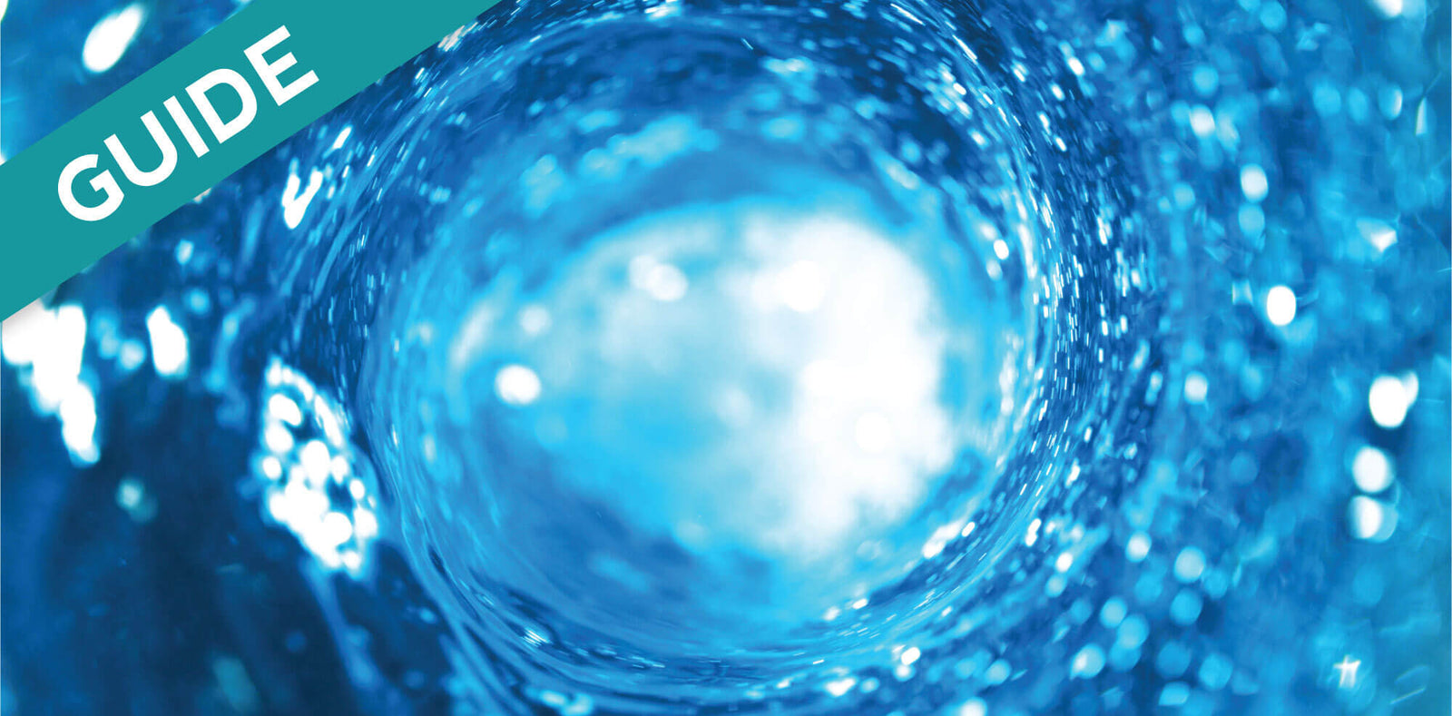 Guide to rinsing an RV holding tank with a swirling blue water vortex.