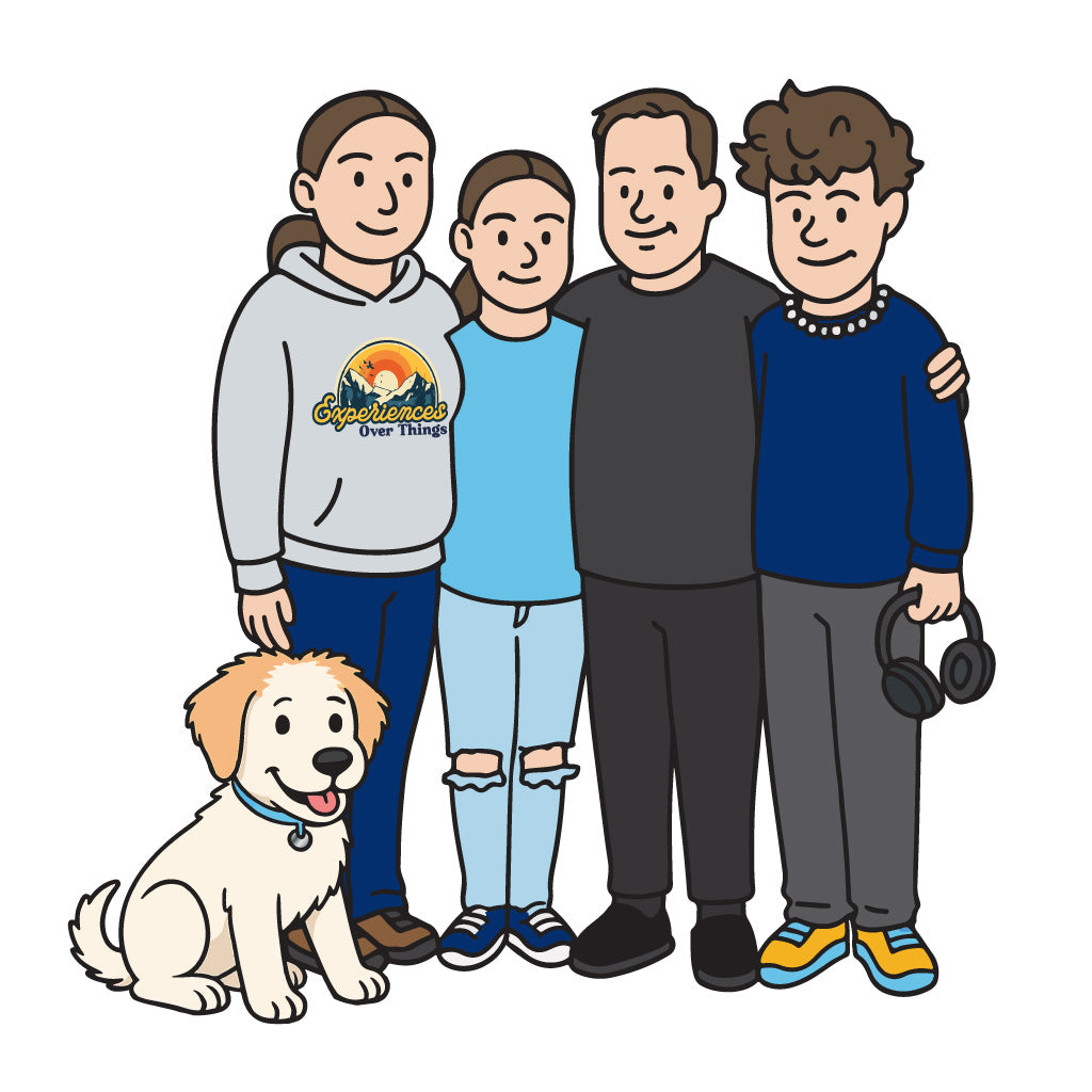 Grateful Glamper cartoon family
