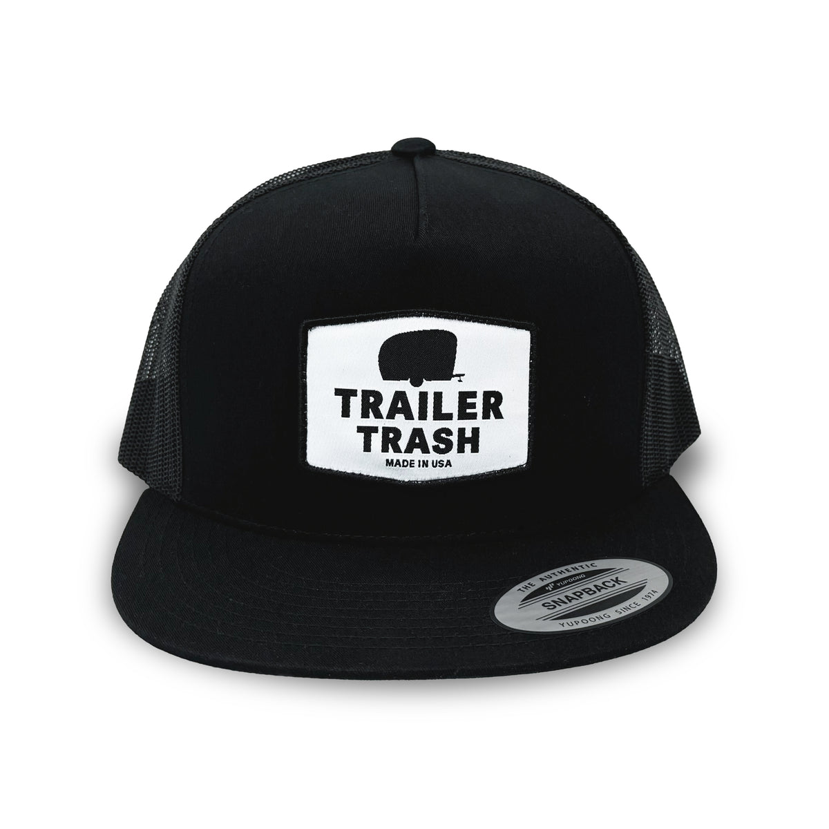 Trailer Trash High Profile Trucker Hat Front Shot