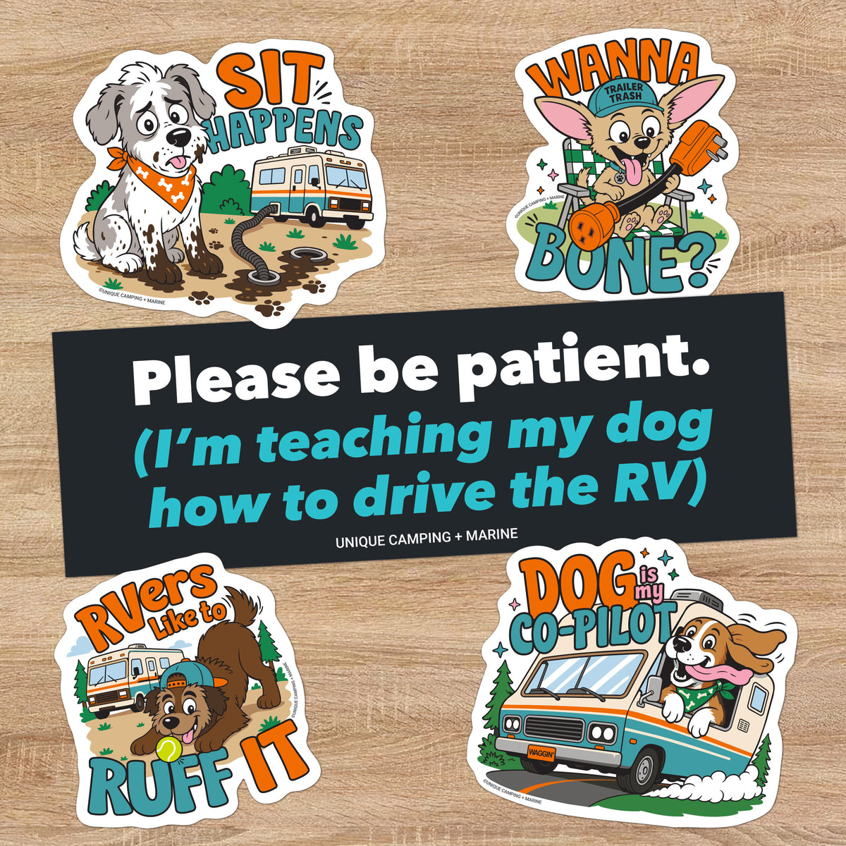 RV Dog Sticker Pack