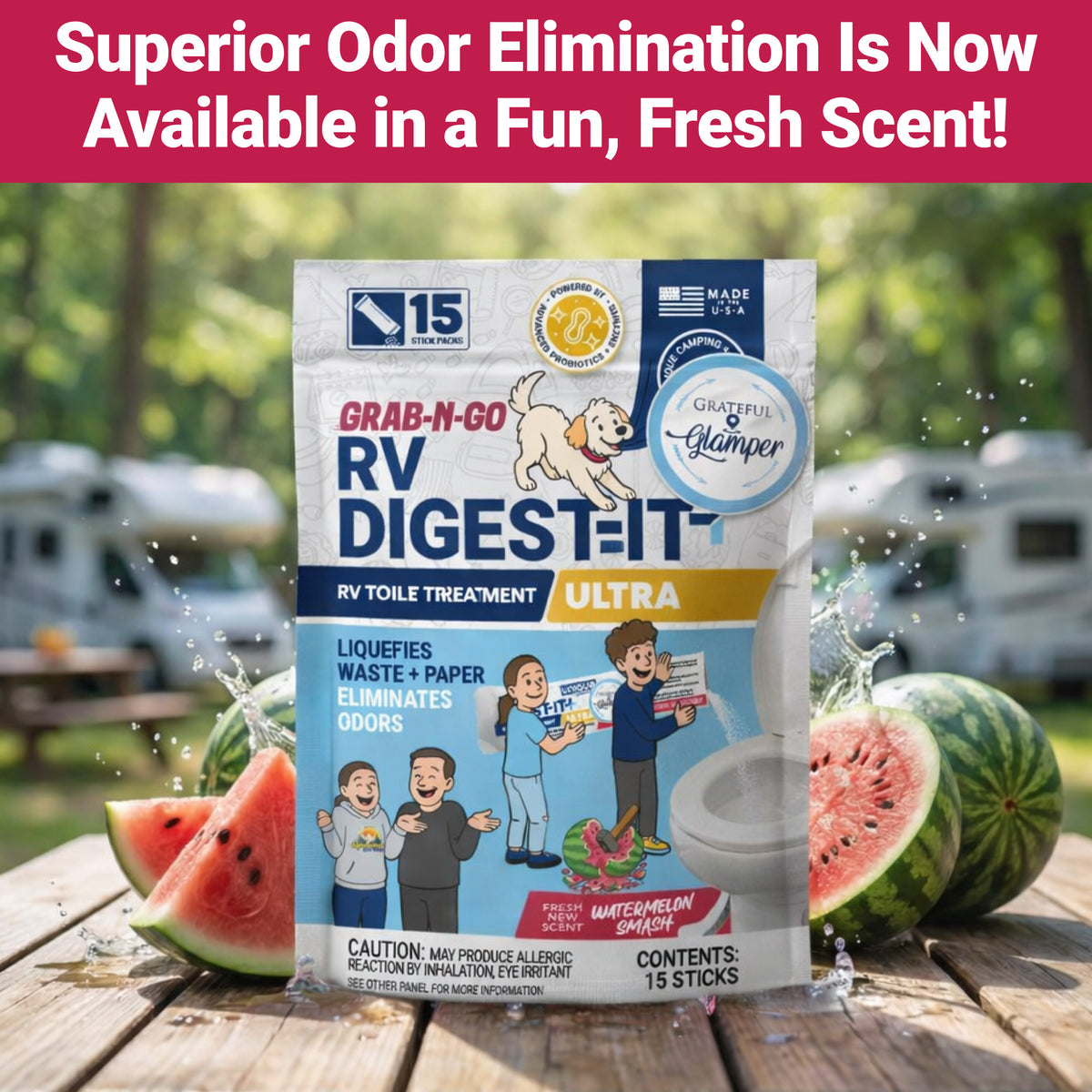 Grateful Glamper RV Digest-It Ultra | Stick Pack
