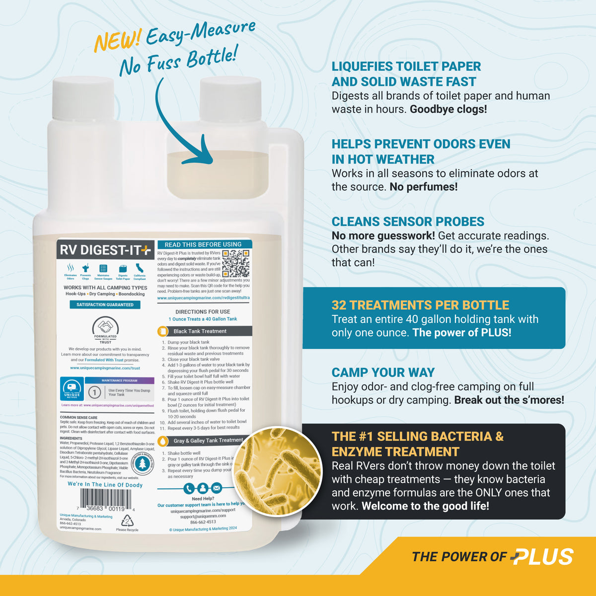 The #1 Best Selling Bacteria and Enzyme Treatment. RV Digest-It Ultra