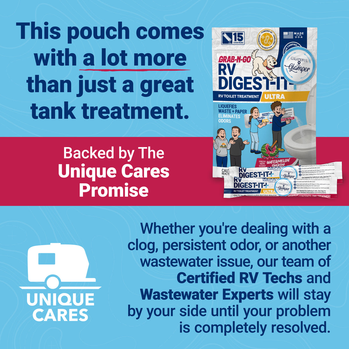 Grateful Glamper RV Digest-It Ultra | Stick Pack