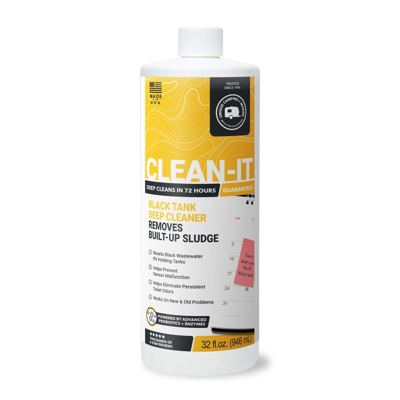 Clean-It black tank deep cleaner 32 oz. by Unique Camping + Marine