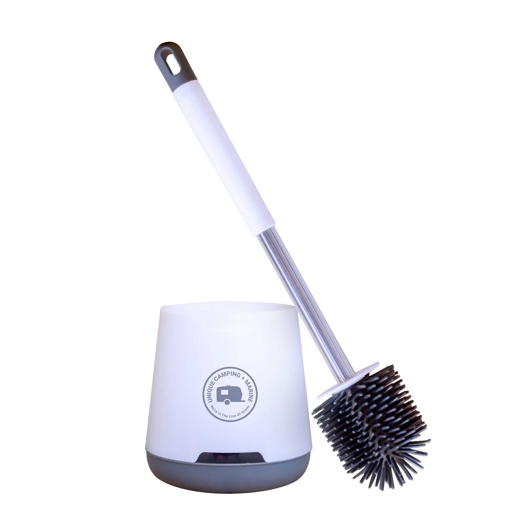 New Product alert! RV Toilet Brush + Drip Tray and Holder. Unique Camping + Marine