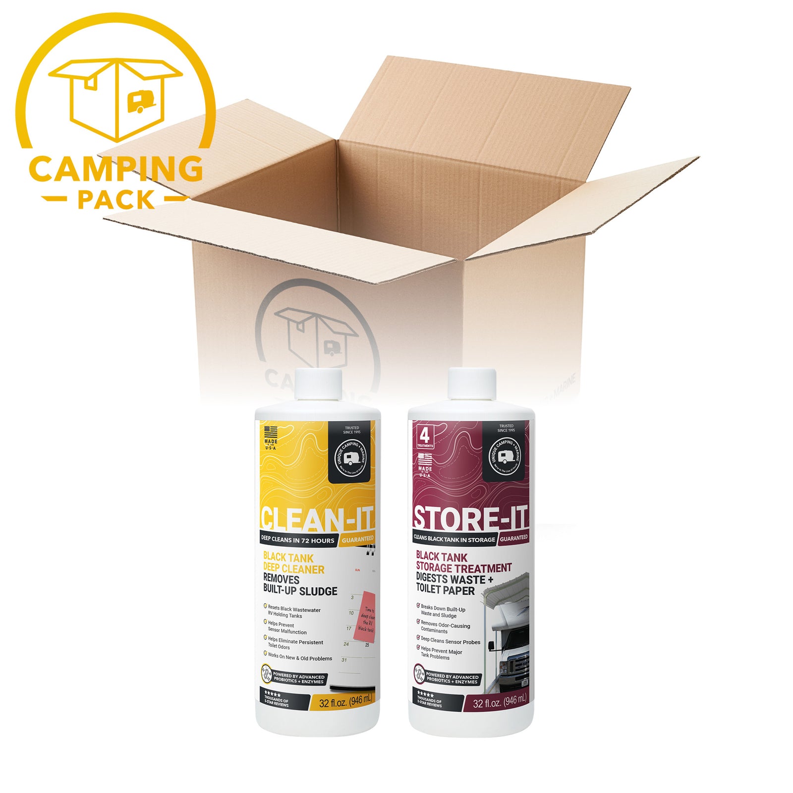 Seasonal Opening and Closing Pack. Get your RV ready for the camping season. Unique Camping + Marine