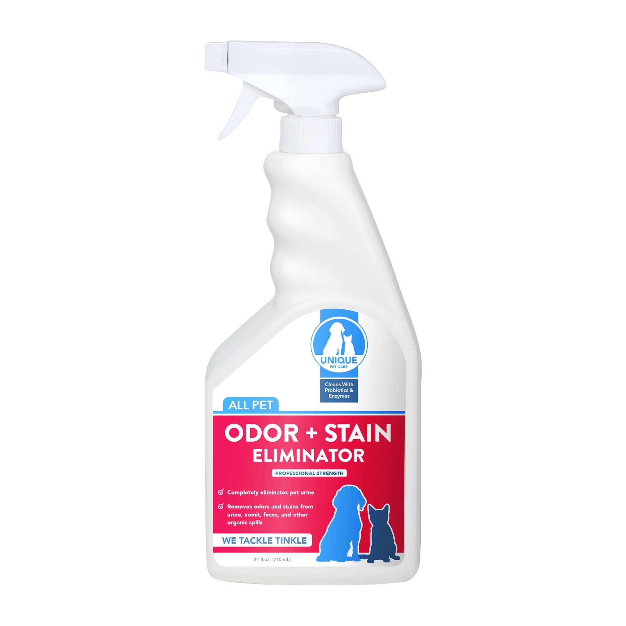 Unique Pet Odor and Stain Eliminator RTU Trigger Spray Formulated with Trust - Stain odor and urine remover - works fast to remove the worst stains and odors on all surfaces