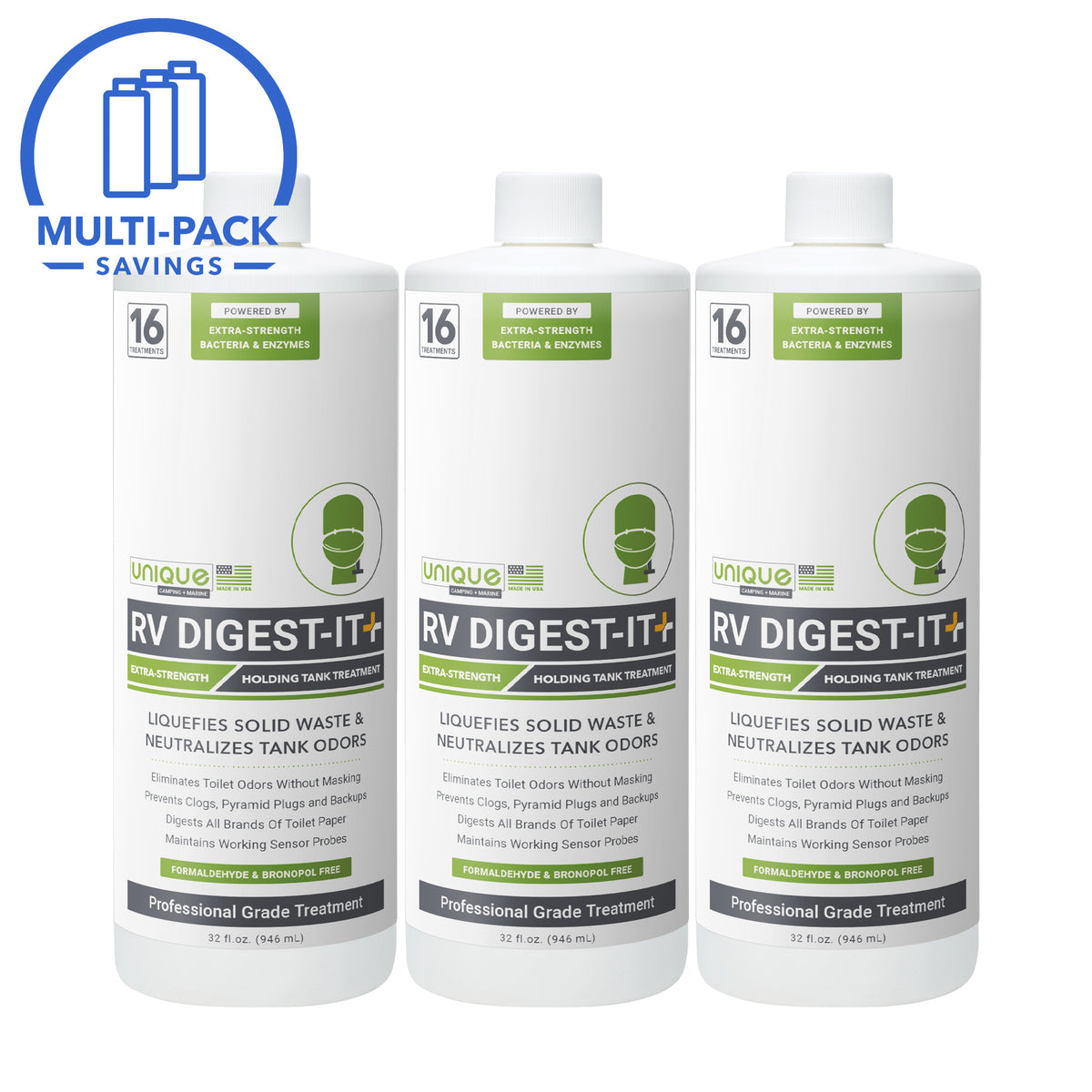 RV Digest-It Plus Extra Strength Holding Tank Treatment 3-Pack