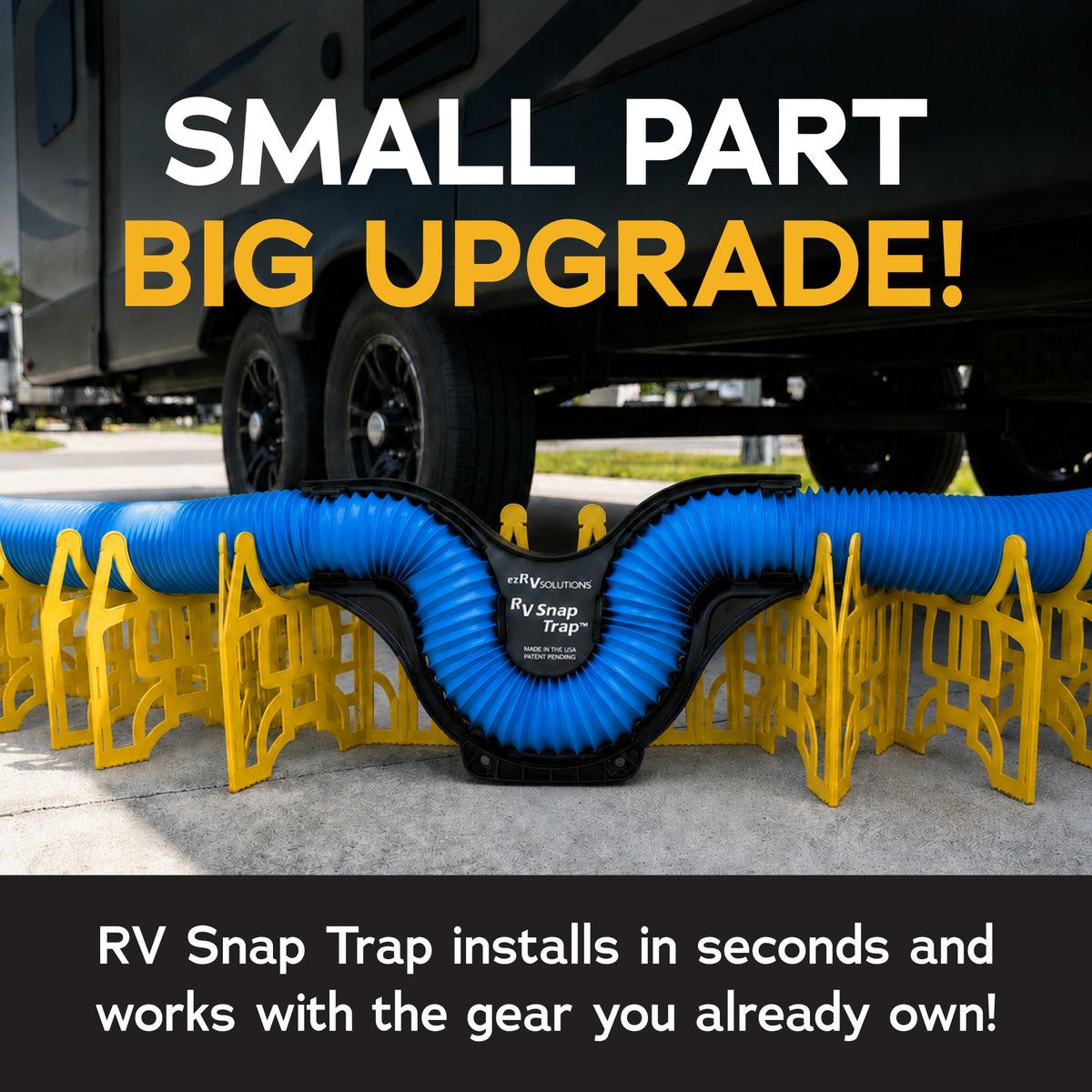 RV Snap Trap Sewer Hose P-Trap