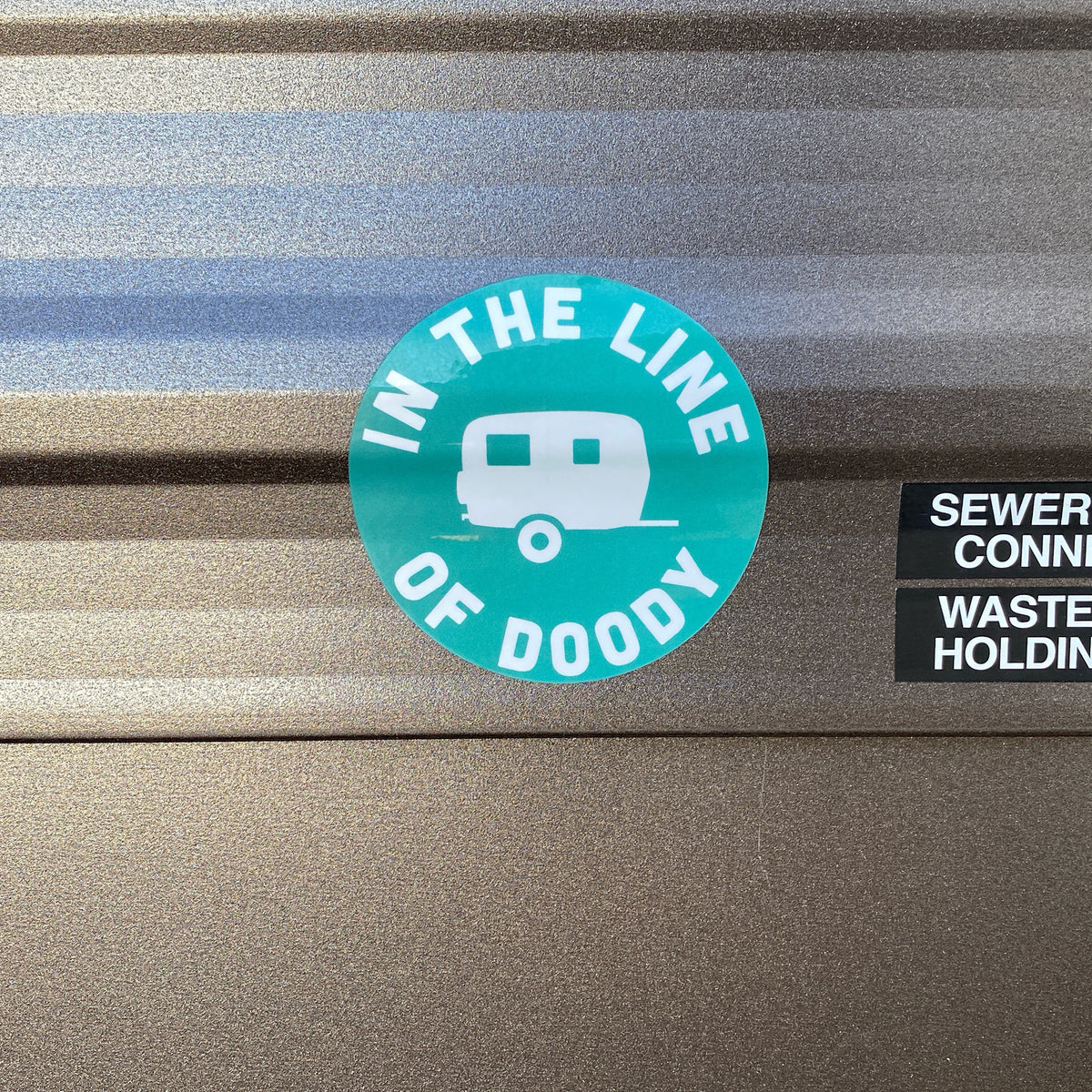 In The Line Of Doody Sticker by Unique Camping + Marine
