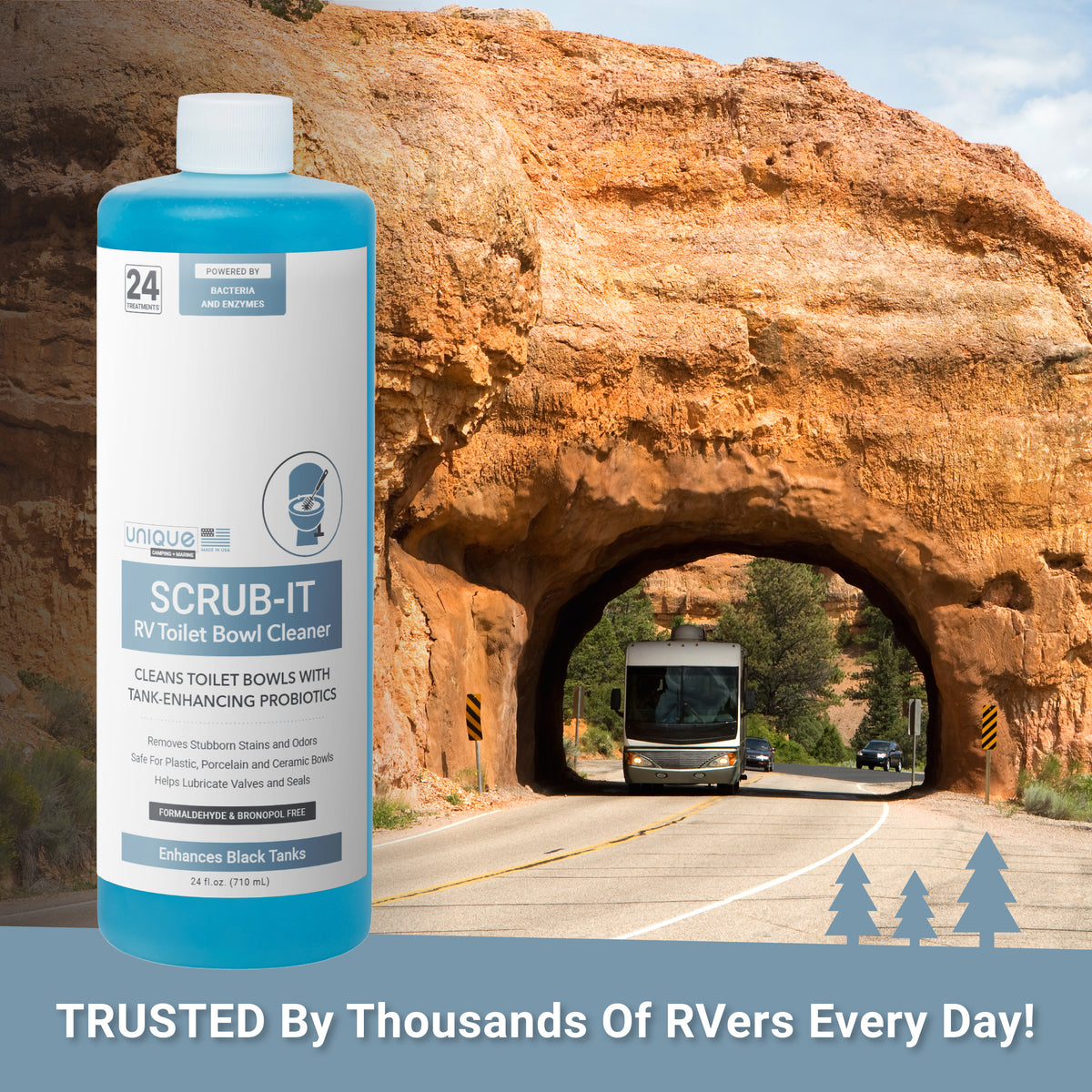 Scrub-It (formerly RV Toilet Cleaner) is trusted nation wide by thousands of RVers everyday
