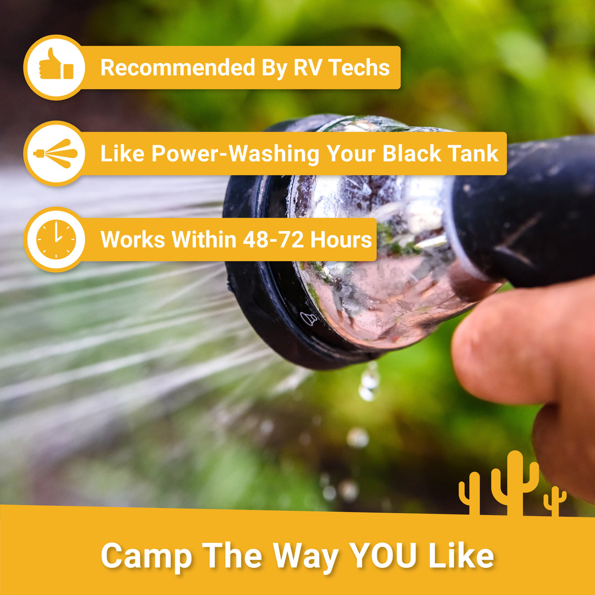 Camp the way you like. Recommended by techs. Works fast Unique Camping + Marine