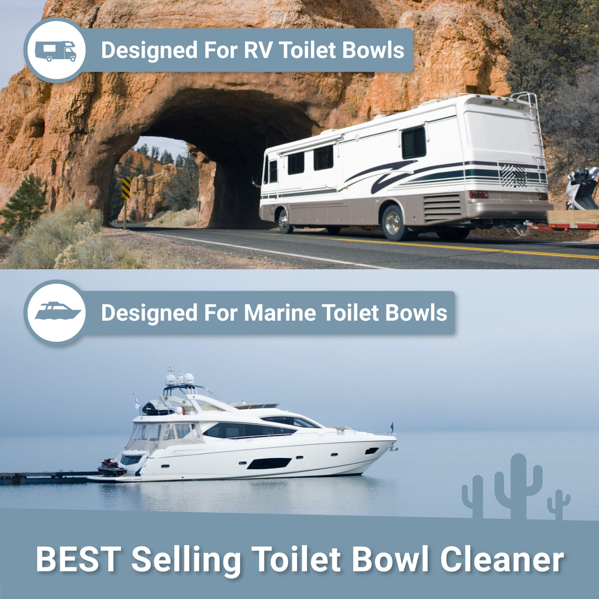 Best Selling RV Toilet Bowl Cleaner. Unique Camping + Marine